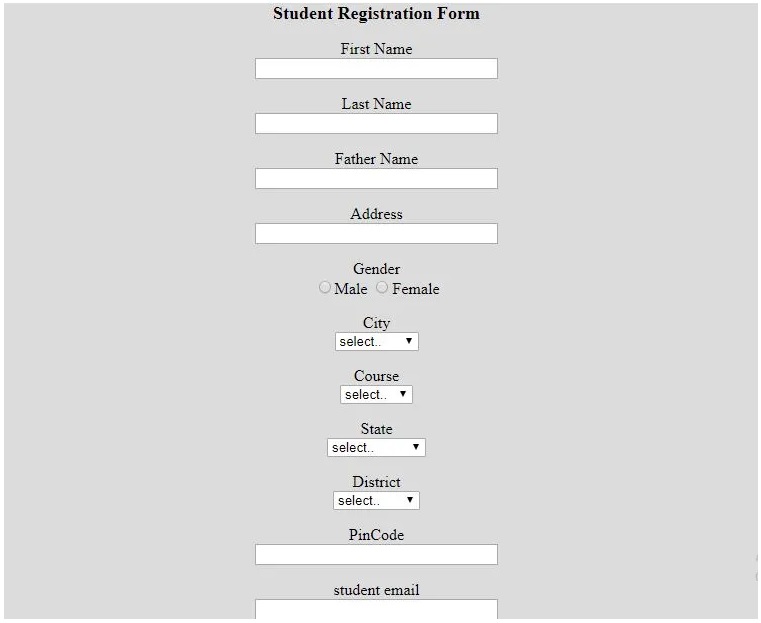 Html form post. Форма регистрации html. Как сделать регистрацию в html. Registration form html. Student Registration.